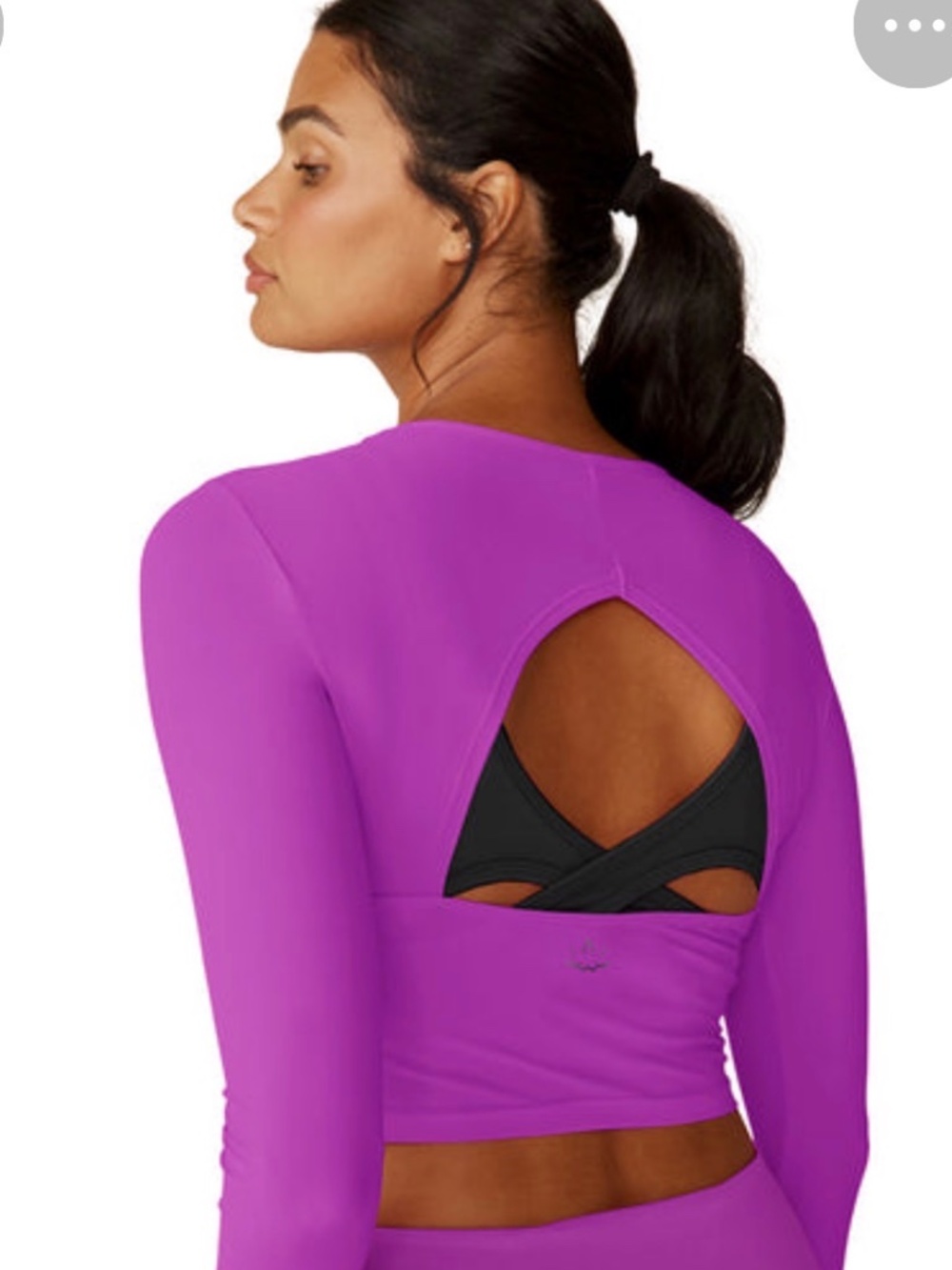 Beyond Yoga Performance Knit Resilient Cropped Pullover